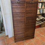 Old double oak filing cabinet
