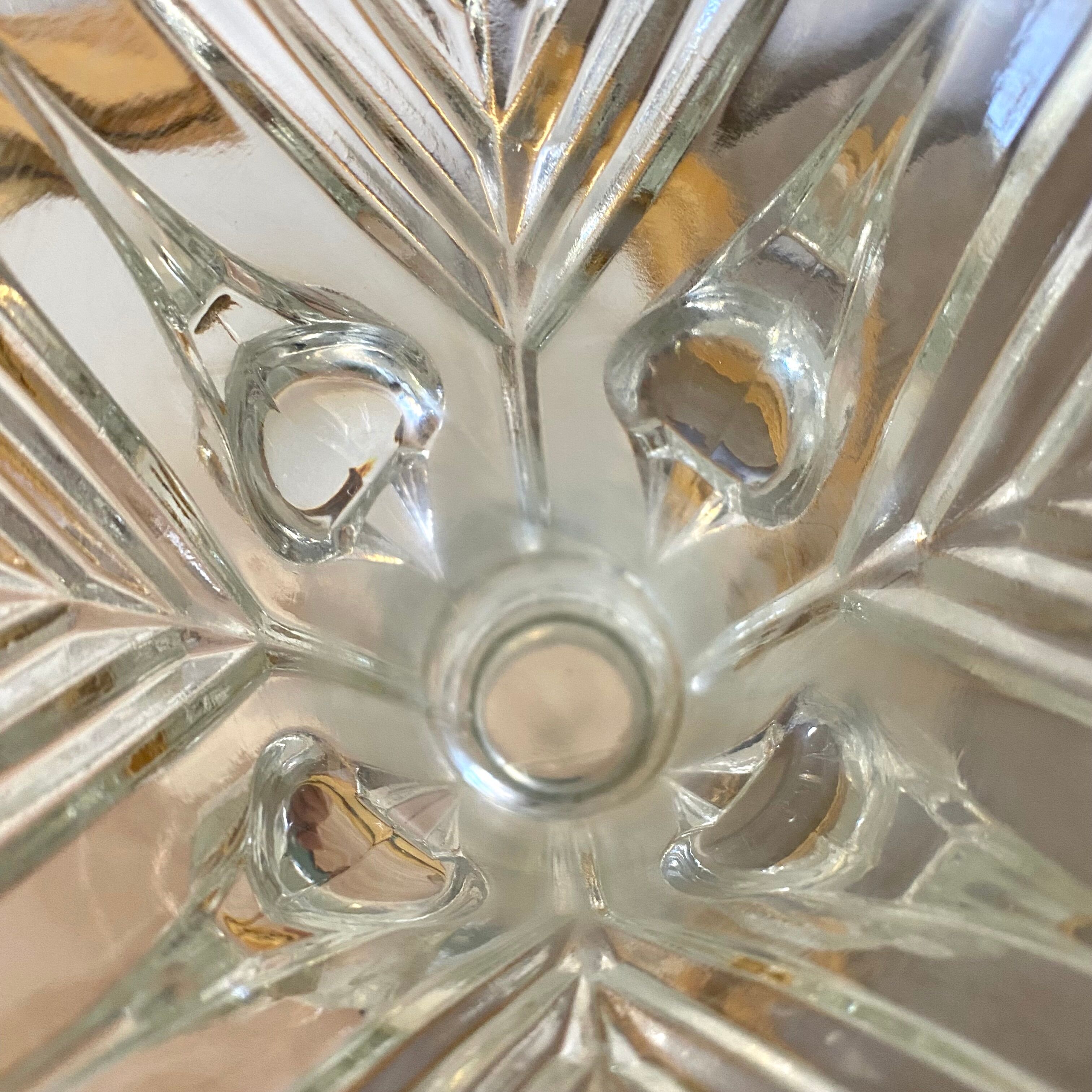Antique vase in molded glass