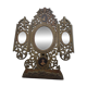 Ancient triptych in olive wood. Italy.