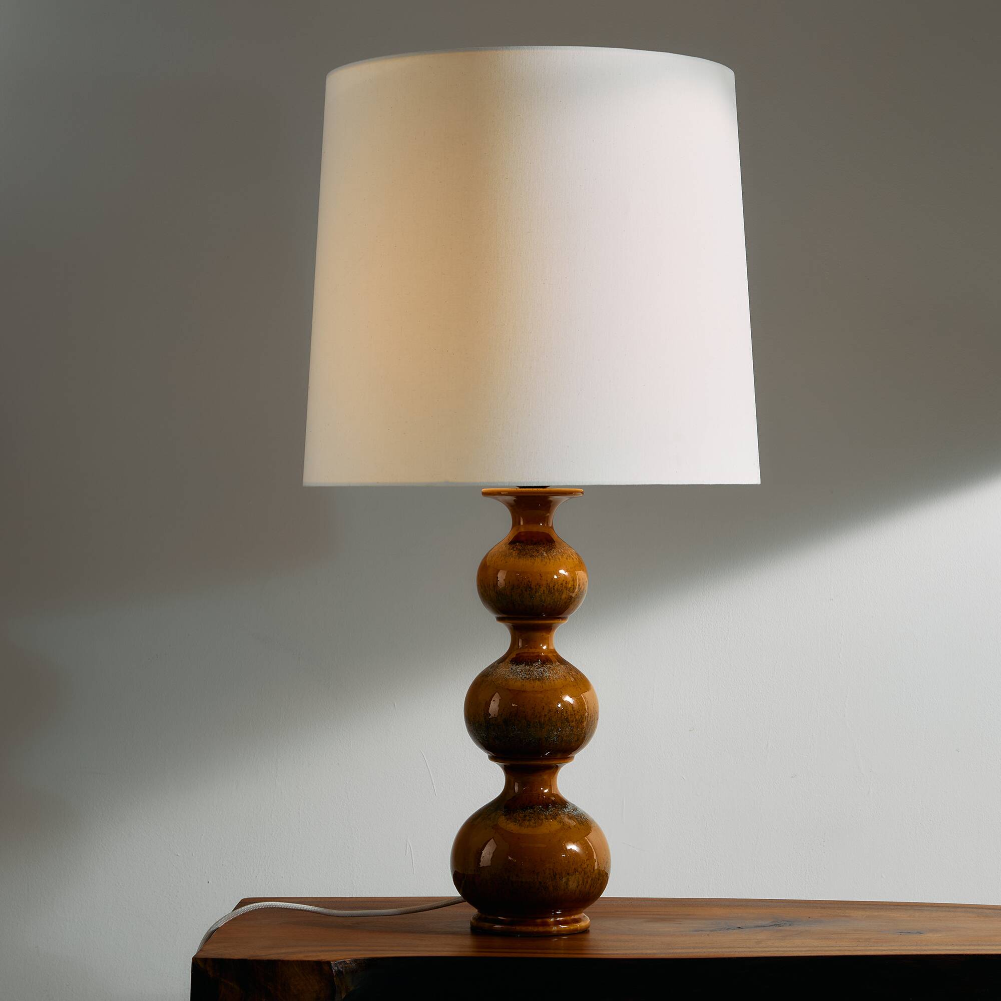 German ceramic table lamp by Kaiser Leuchten