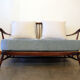 Ercol blue pastel sofa