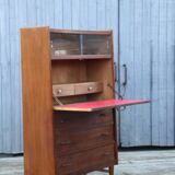 Vintage Secretary in Oak France 1950