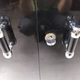 Modernist art deco black lacquered buffet