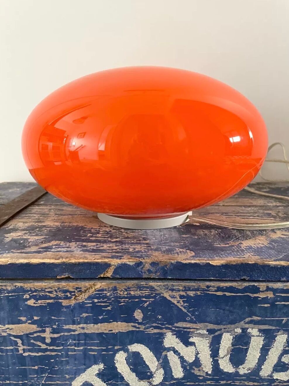 Orange ball lamp