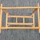 Rattan service with casters