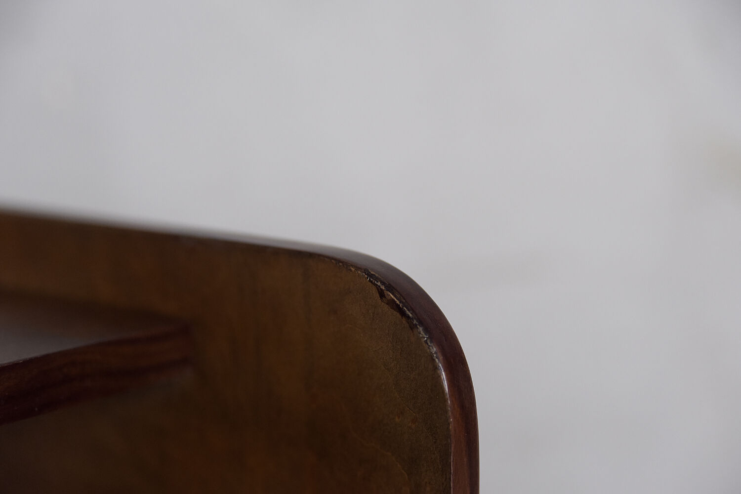 Vintage mid-century german walnut lady desk, 1950s