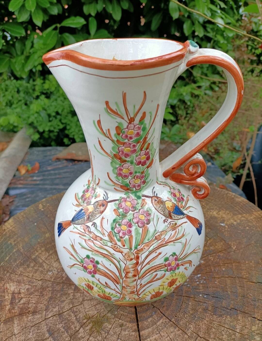 Retro Ceramic Vase Birds