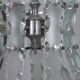 Vintage 70's worked glass chandelier design zeroquattro