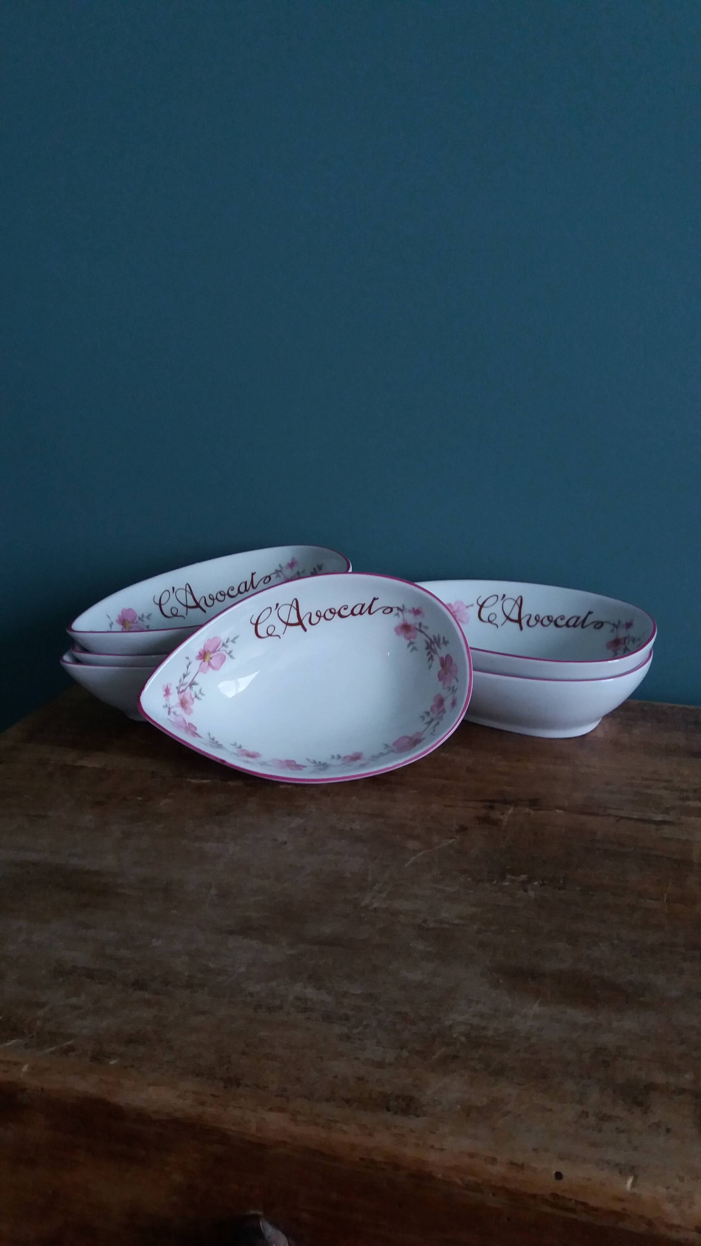Lawyer's service, porcelain bowls FD Chauvigny