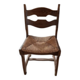 Guillerme et Chambron set of six light oak chairs