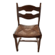 Guillerme and Chambron set of six light oak chairs