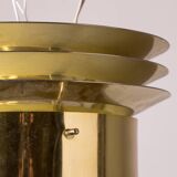 Pair of Danish brass ceiling lights model T742, Hans Agne Jakobson 1960.