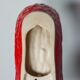 Vintage bricht red mid century ceramic wall light
