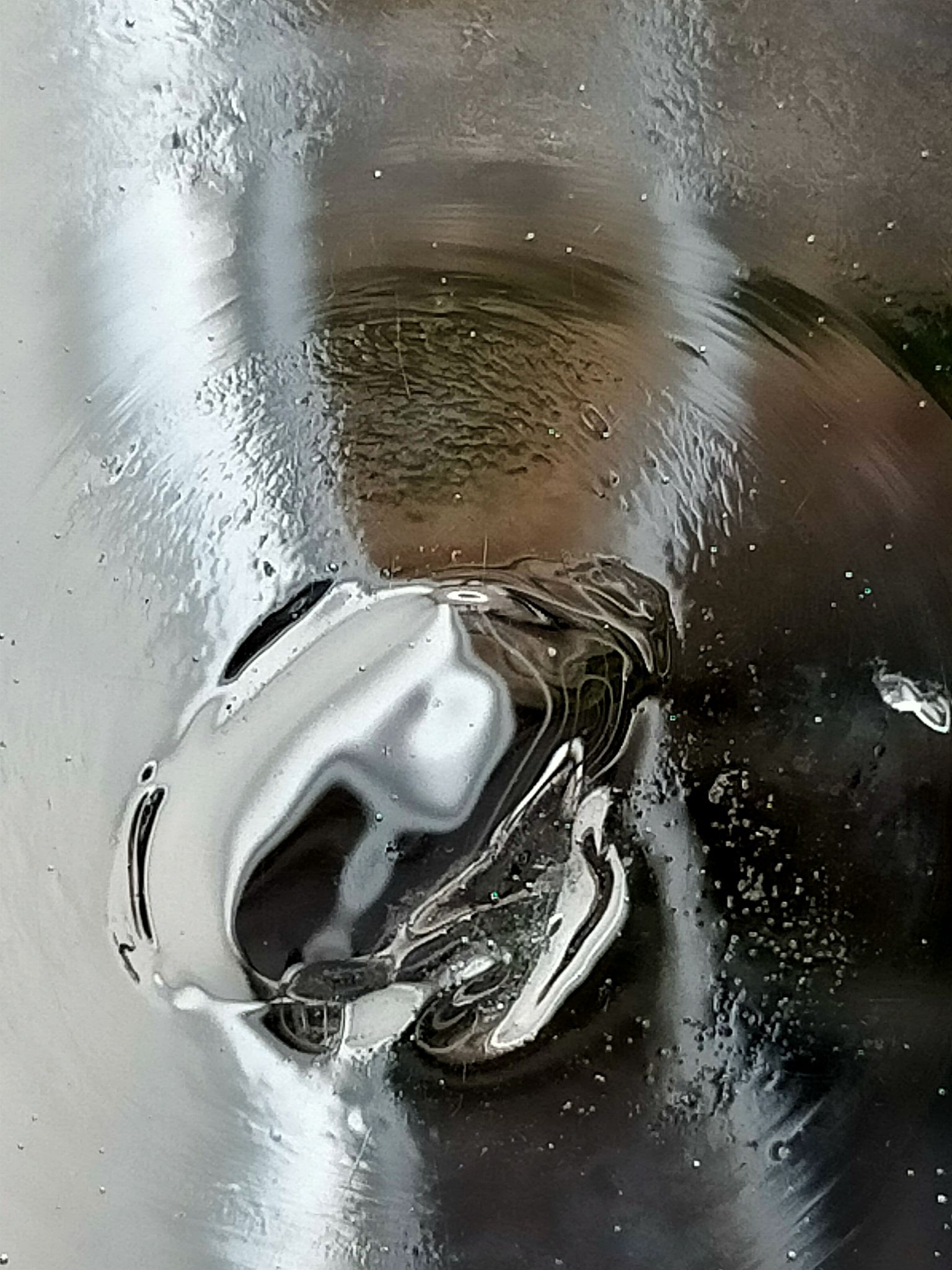 Blown glass jar