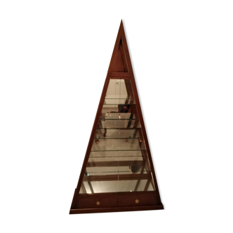 Vitrine fourrier forme pyramidale année 1980