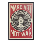Make art Not war poster - Shepard Fairey