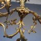 Chandelier in gilded bronze Napoleon III to tulips XIX