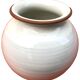 1960s glazed ceramic ball vase