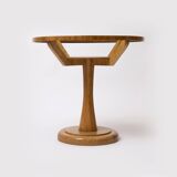 Ocassionall / console table in ash and smoked glass , 1950s, Czechoslovakia