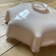 Vintage opaline pink glass lampshade from Czechoslovakia 250913