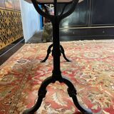 Marble and cast iron bistro table