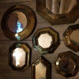 Set of 7 small vintage mirrors