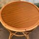 Rattan side table