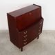 Mahogany secretary, Danish design, 1970s, manufacturer: PMJ Viby