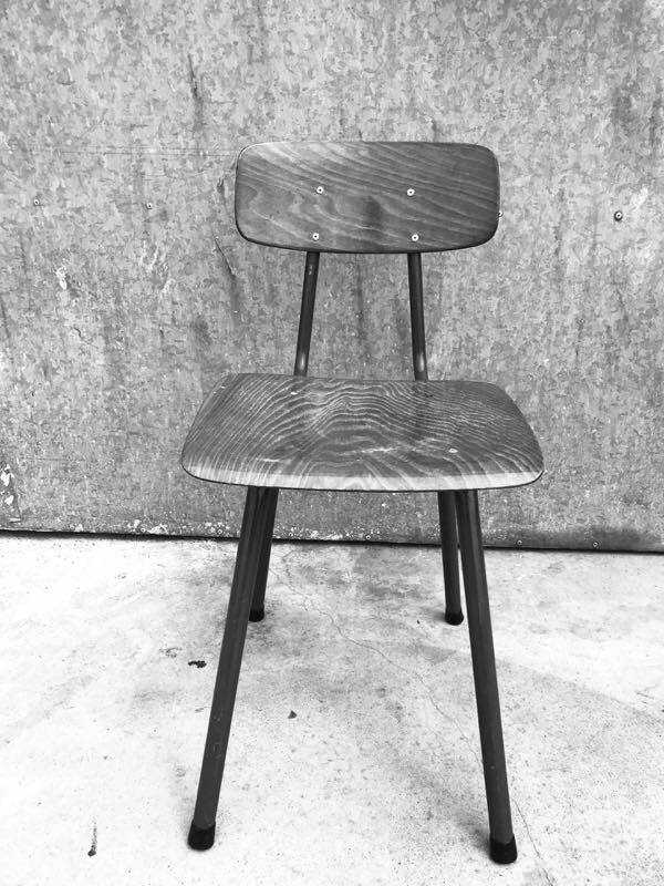Vintage Pagholz chair in moulded wood and metal, 1960s