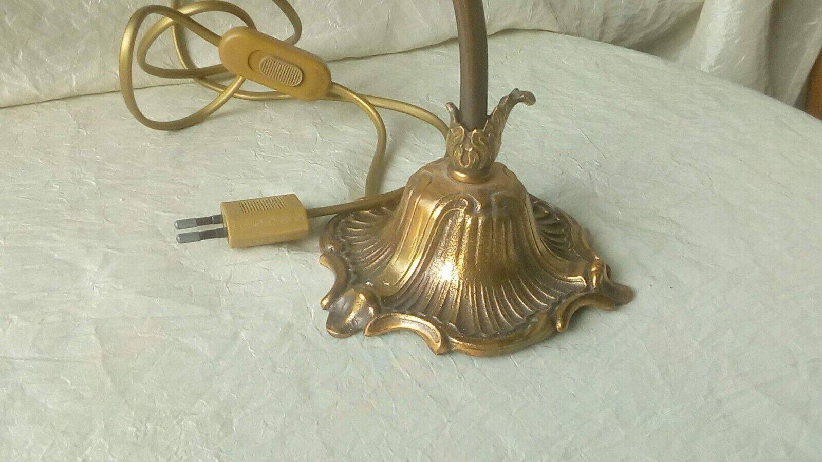 Bronze bedside table lamp 20th empire style