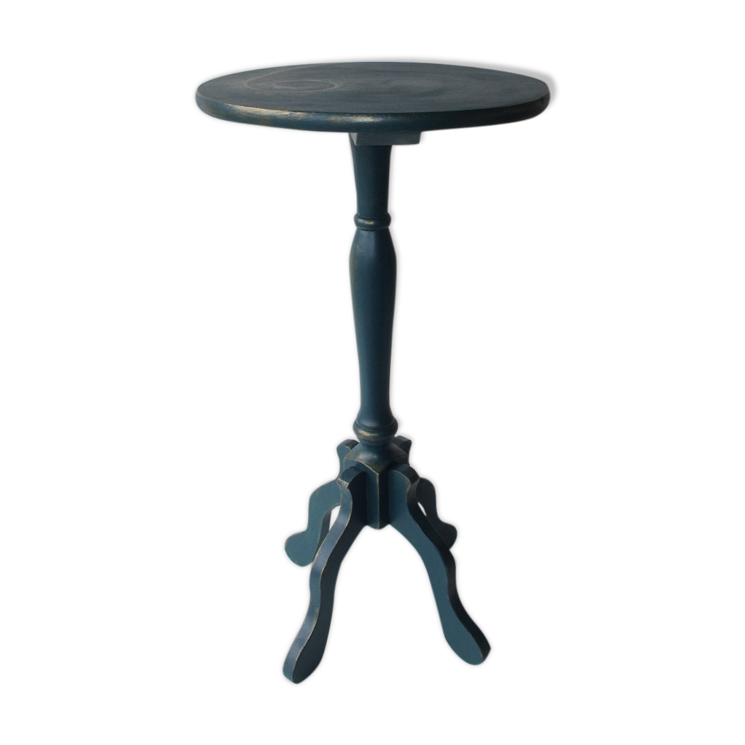 Blue wooden table