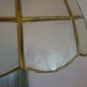 Lustre vintage en nacre et laiton