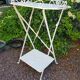 Service  table white wrought iron