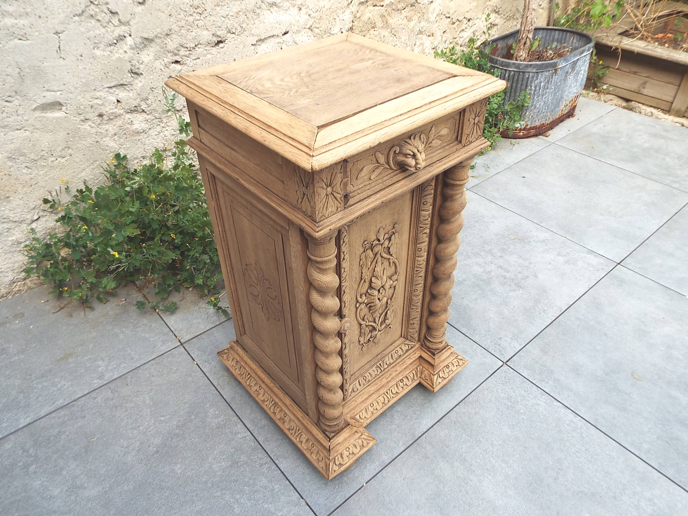 Neo-Renaissance bedside table