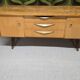 Vintage low enfilade from the 50s/60s – sculptural handles & tapered legs