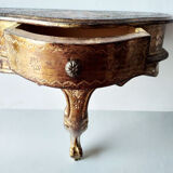 Small golden florentine console