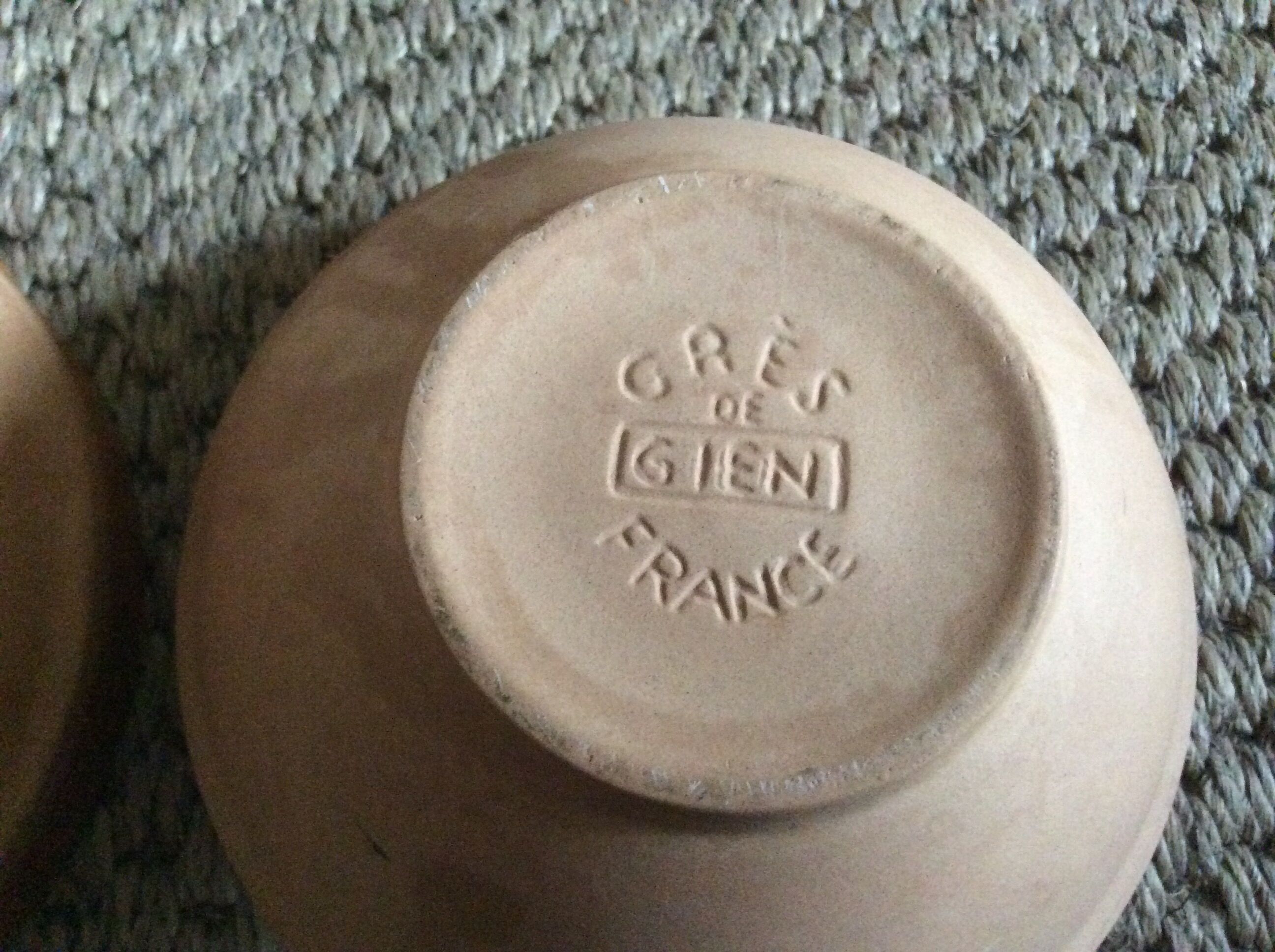 Series of 5 stoneware bowls