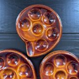 Lot de 6 assiettes à escargots