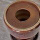 Vintage large 70's Steuler Ceramic Germany 288/25 Cari Zalloni Design Candle Holder dark brown