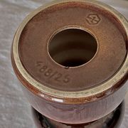 Vintage large 70's Steuler Ceramic Germany 288/25 Cari Zalloni Design Candle Holder dark brown