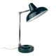 Green metal industrial desk lamp, Italy, 1960s
