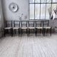 Set of 6 Italian woven rope chairs