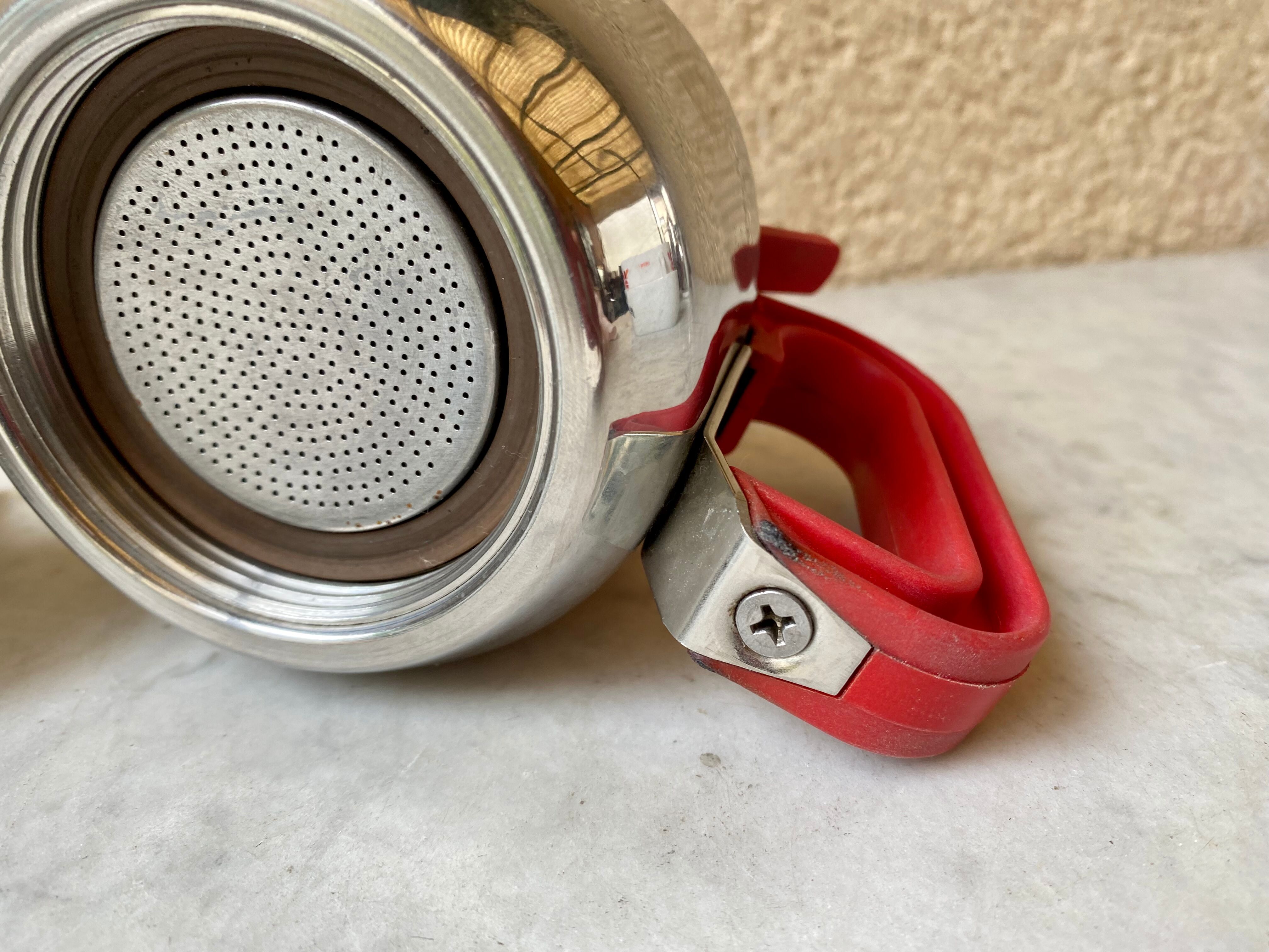 Italian coffee maker 3 cups lagostina vintage 60s design streamline stainless steel 18/10