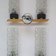 Pair of Arlus designer gold wall lights
