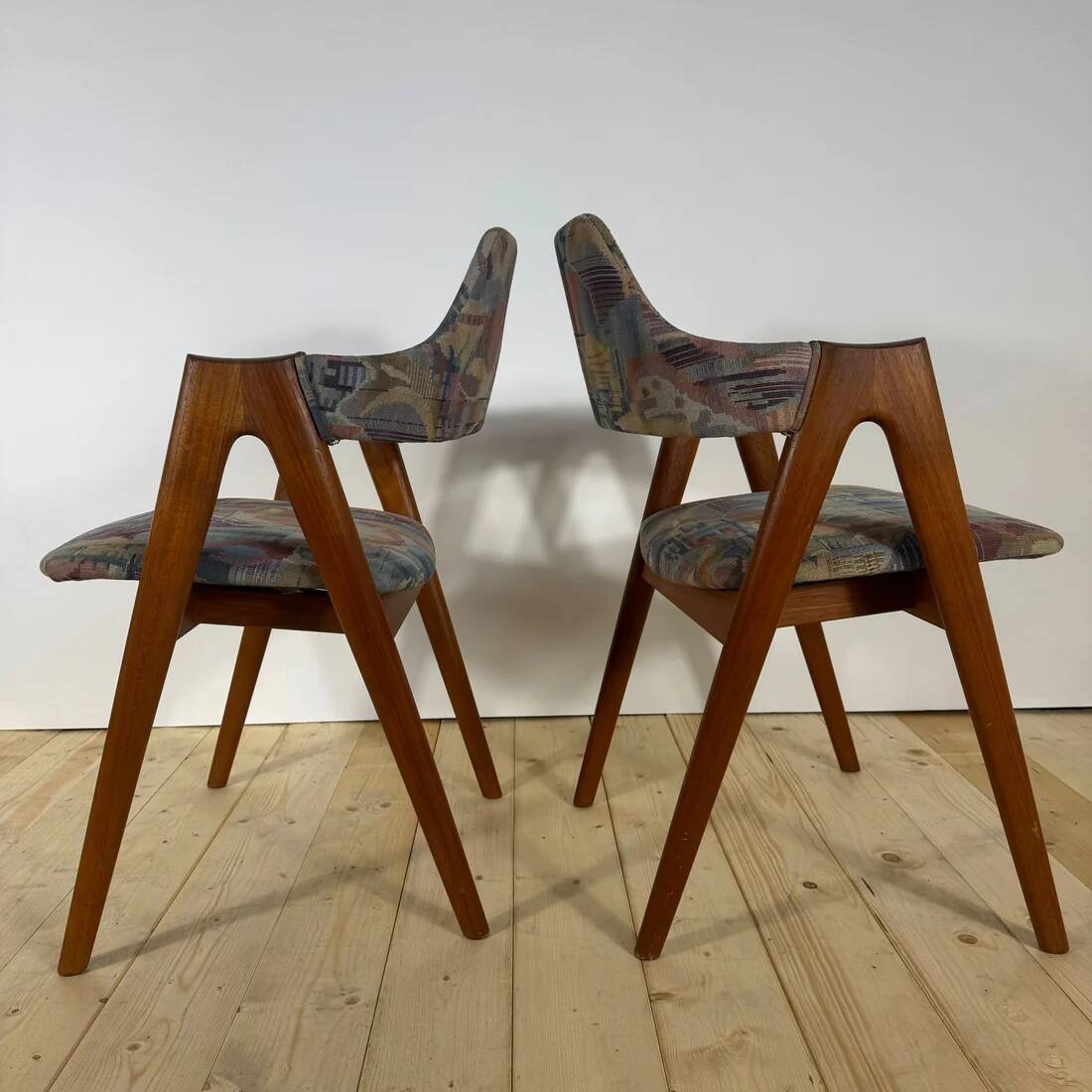 Set of 4 Compass chairs by Kai Kristiansen – mid-century Danish design