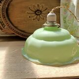 Green glass pendant lamp