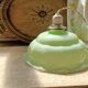 Suspension en verre vert