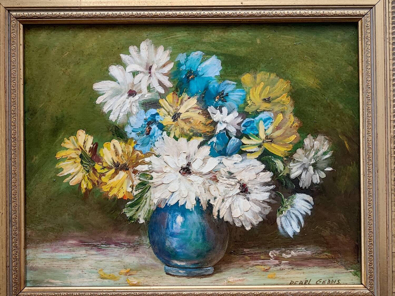 Oil painting : floral by Pearl Geddis