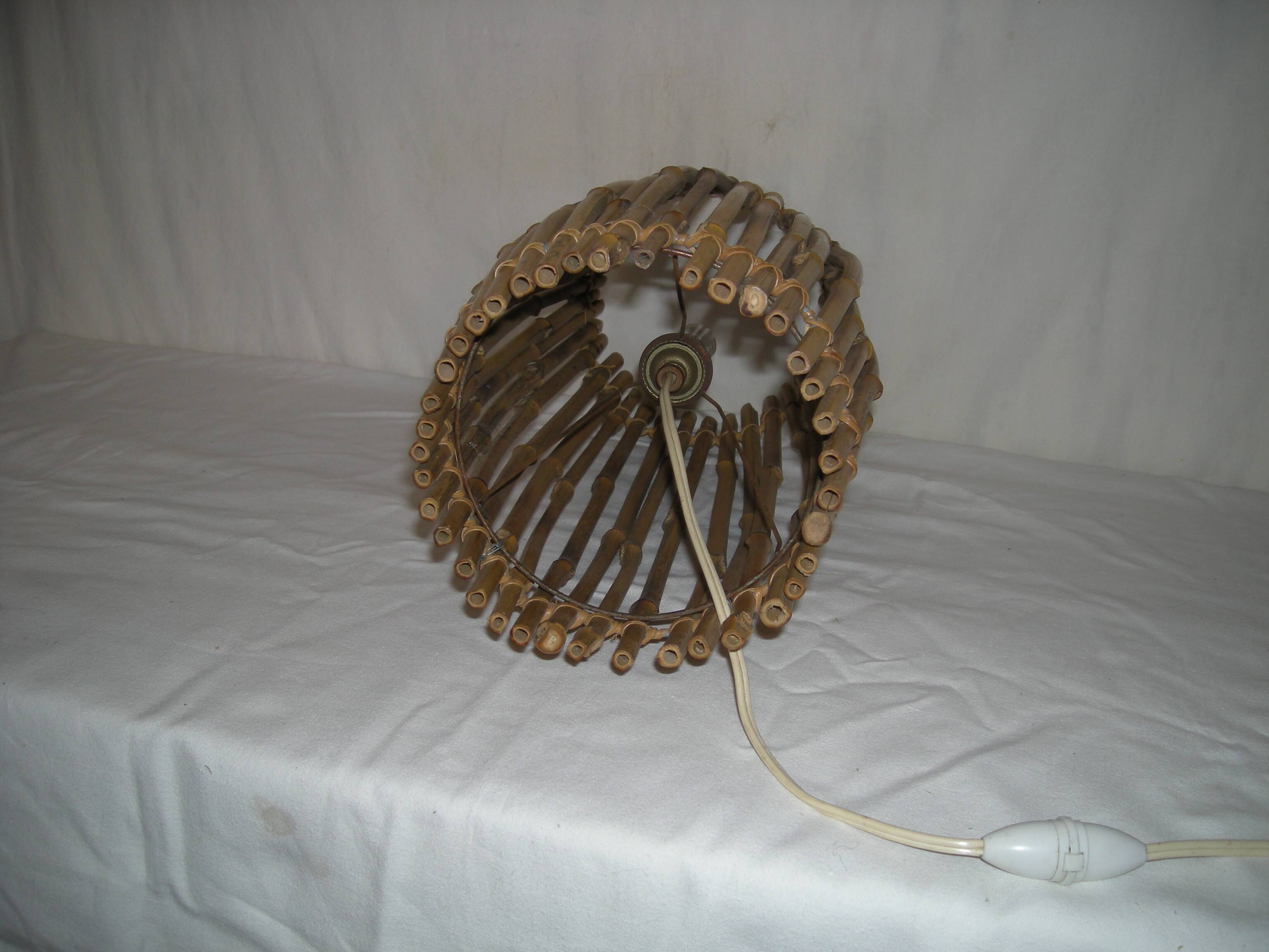 Bamboo lamp from the 50s - 60s