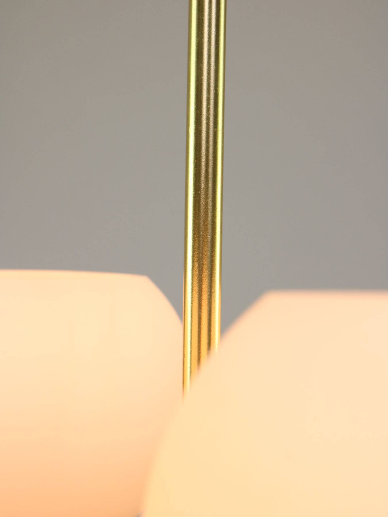 Mid-century Upward Sputnik Golden Chandelier, 60s